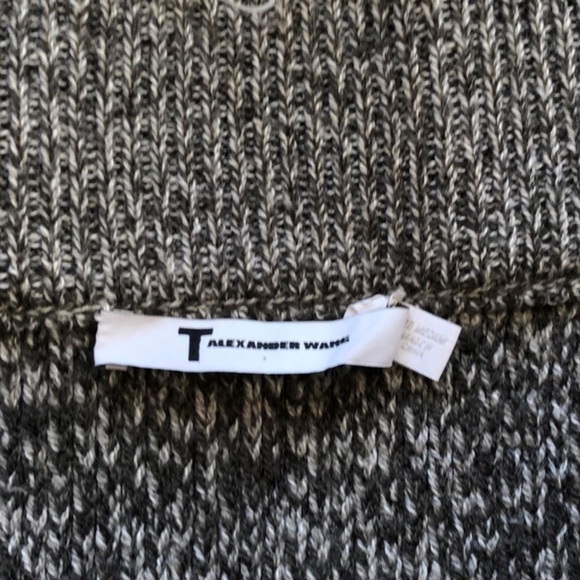 Alexander Wang Marled Knit Mini Skirt Gray Medium - Picture 3 of 7